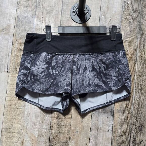 Lululemon Speed Short 4-way Stretch Kindred Spirit Black Multi/Black - Picture 2 of 6